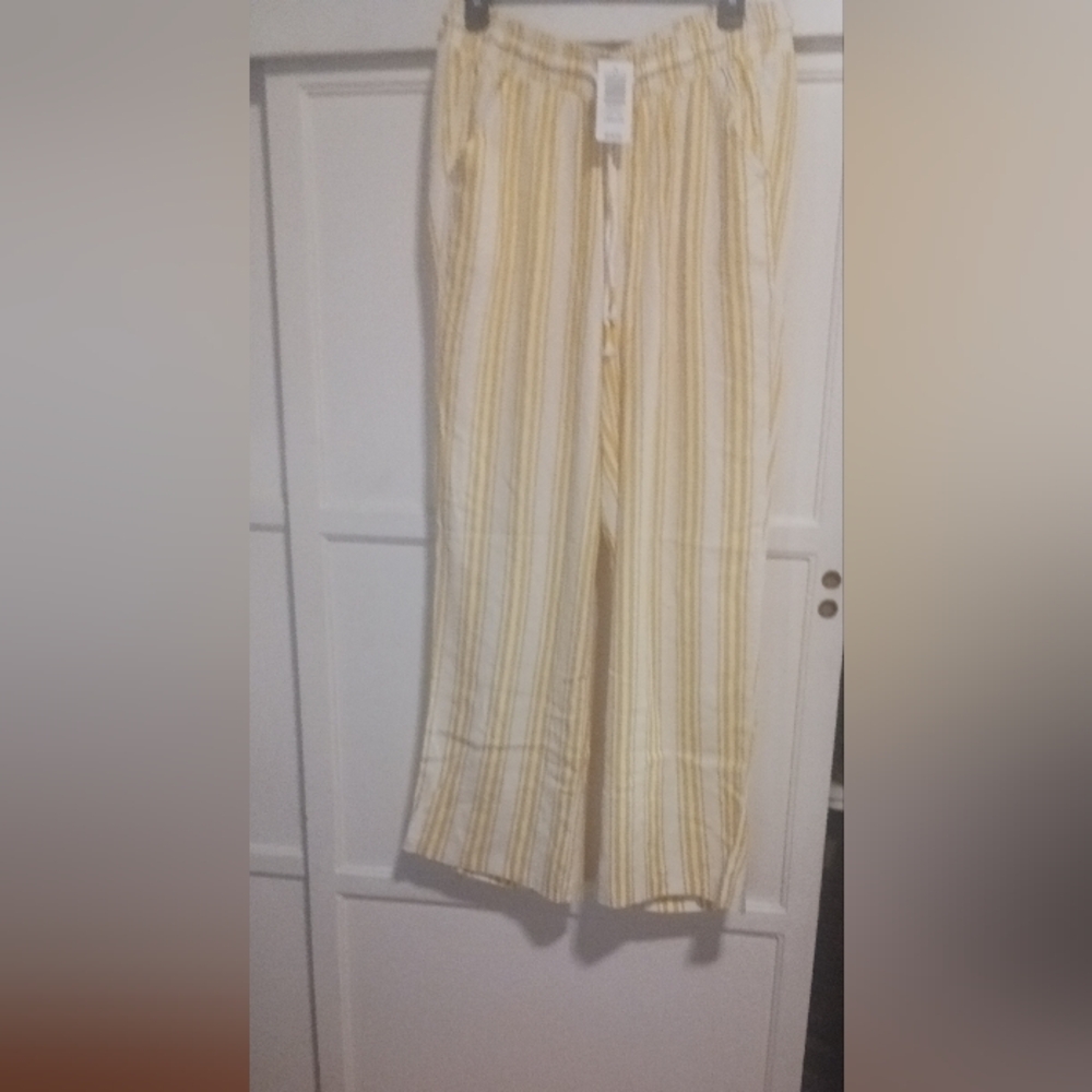 NWT Size 0 Torrid Sunny Striped Wide Leg Pants - Picture 5 of 8